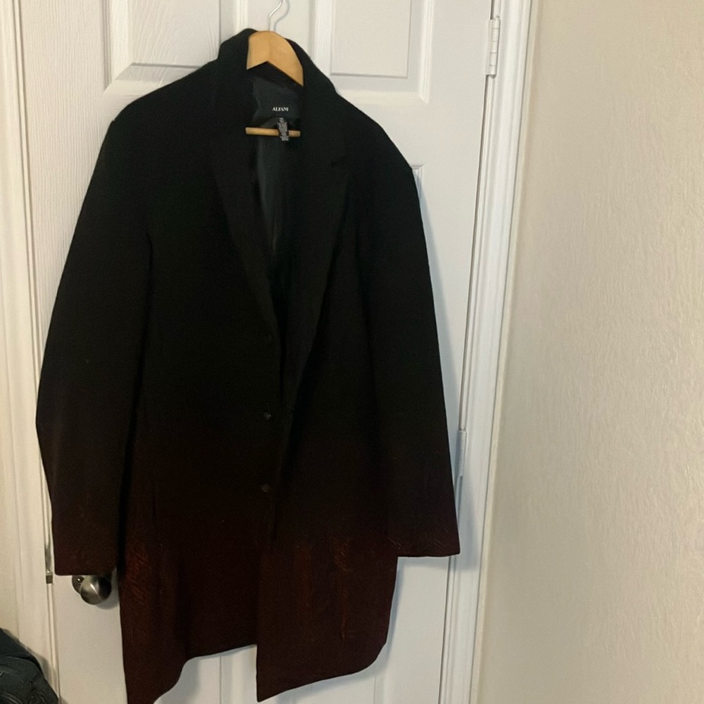 Men’s ALFANI double XL single breasted wool coat